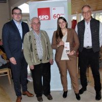 v. links: Sebasian Koch, Dr. Hans Berger, Ronja Endres, Bruno Lehmeier